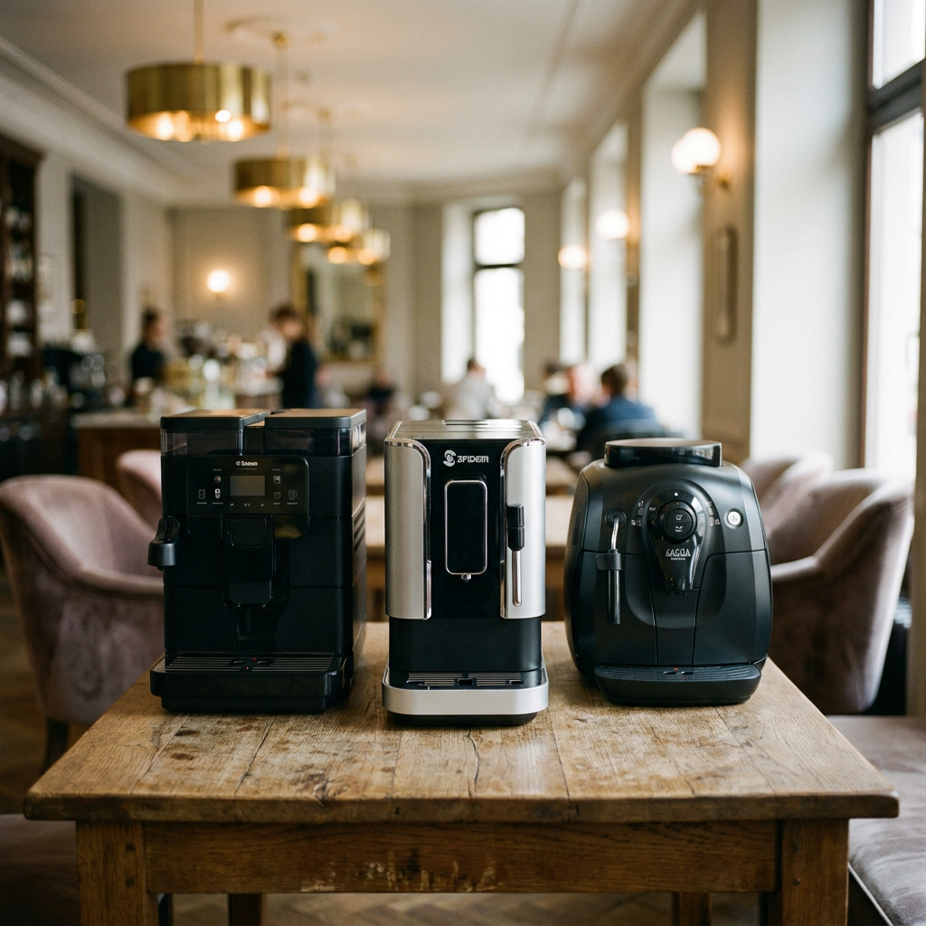 Máquinas de café profissionais em ambiente corporativo